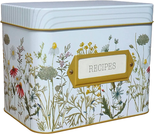 Decorative Recipe Tin