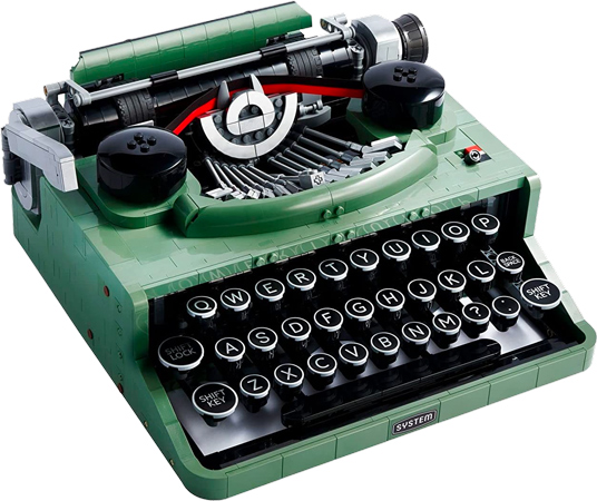 Typewriter Lego Set