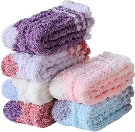 Colorful Fluffy Fleece Socks