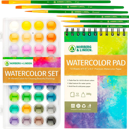 Complete Watercolor Painting Set