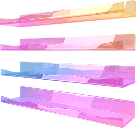 Iridescent Wall Shelf Set