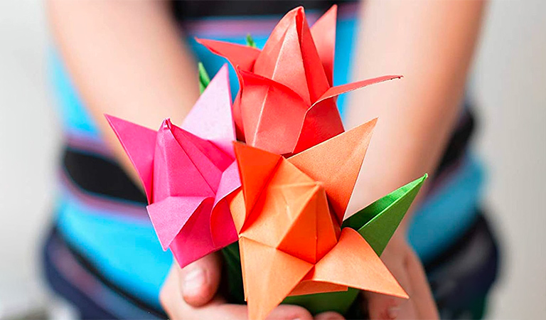 Kit per Piegatura di Fiori Origami