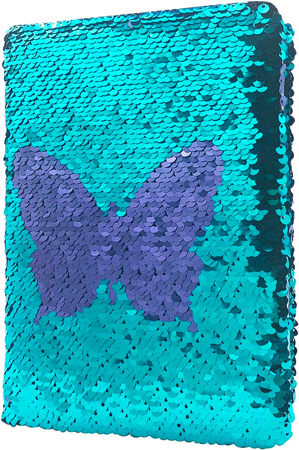 Sequined Butterfly Lined Journal