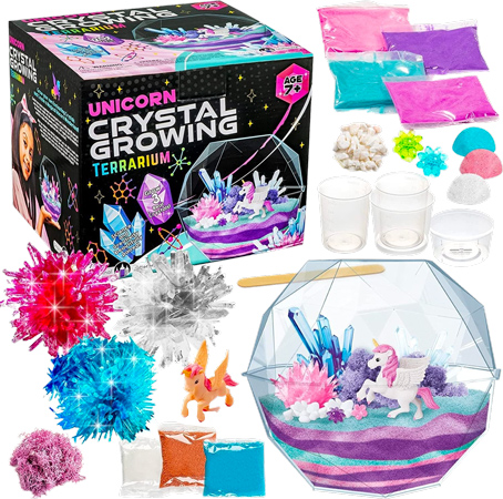 Unicorn Crystal Growing Terrarium