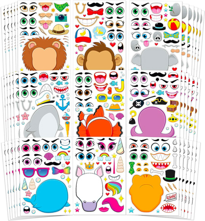 Funny Face Sticker Set