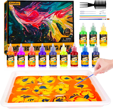 Kit de peinture marbrée