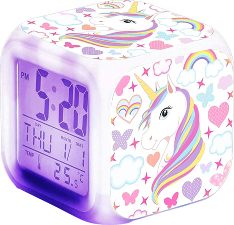 Unicorn Alarm Clock Cube