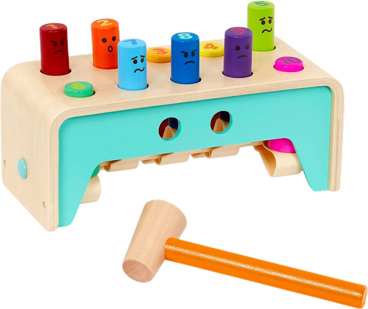 Wooden Pop-Up Pounding Bench