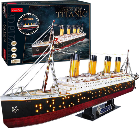 3D-Titanic-Puzzle mit LED-Lichtern