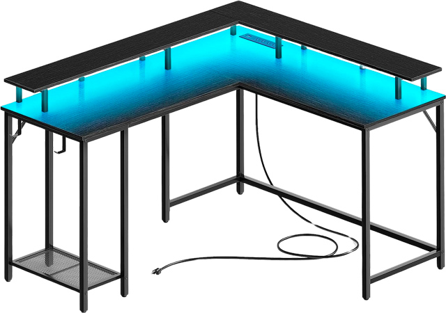 Escritorio con Luz LED para Juegos