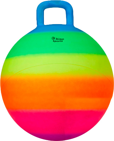 Rainbow Seated Bouncing Ball