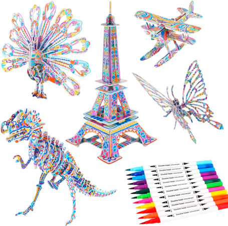 Casse-tête à colorier en 3D