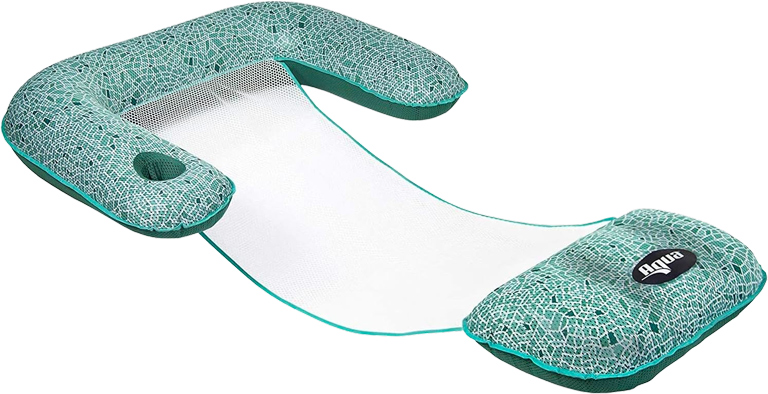 Three-Way Convertible Pool Lounger with Cool-Weave Fabric