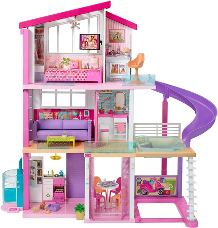 Barbie Mobilier Dreamhouse, Maison de Poupées à deux Étages