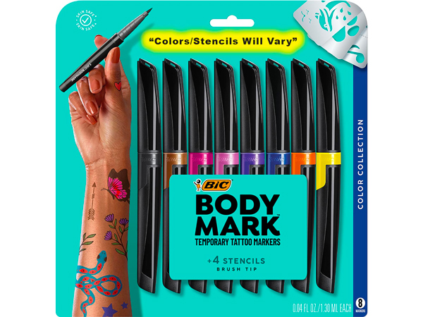 Safe Creative Glow-Up Tattoo Marker Set