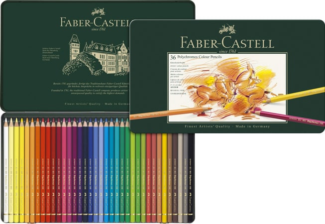 Professional Artist-Grade Colored Pencil Set in Metal Case