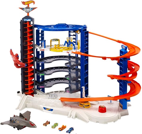 Hot Wheels Mega Garage Speelset met Drie Verdiepingen