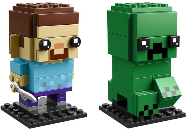 LEGO Minecraft BrickHeadz Bouwset met Steve en Creeper