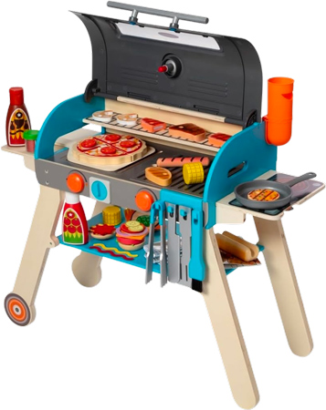 Melissa & Doug Deluxe-grill i trä