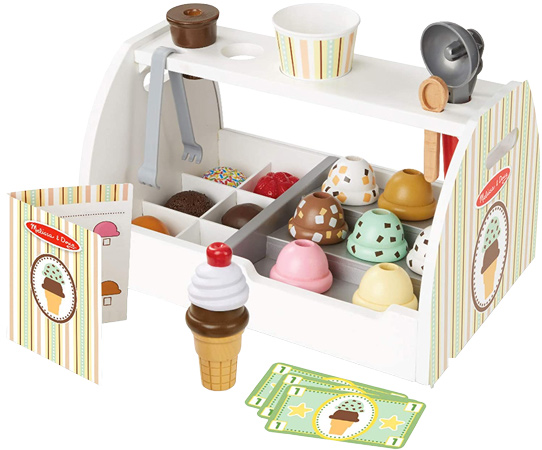 Scoopable Wooden Ice Cream Stand