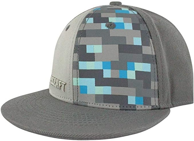 Minecraft Diamond Crafting Premium Casquette Réglable à l’arrière Gris