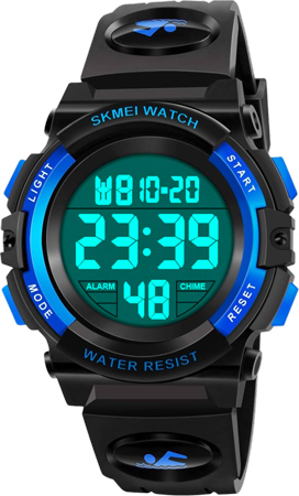 50-Meter Waterproof Sport LED Watch