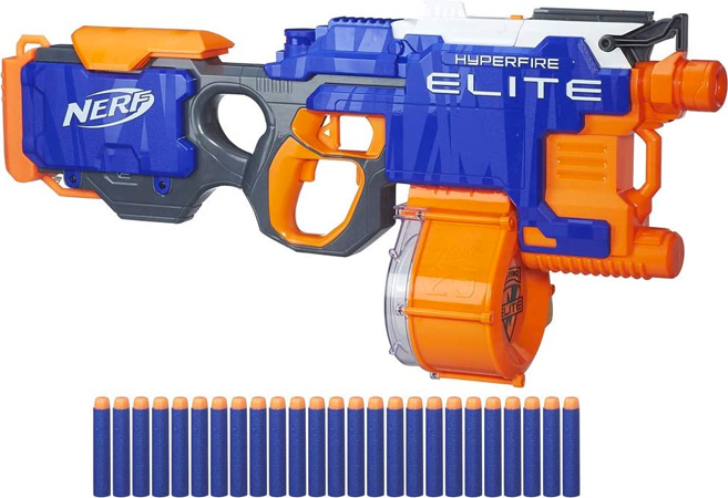 Rapid-Fire Nerf Elite HyperFire Blaster