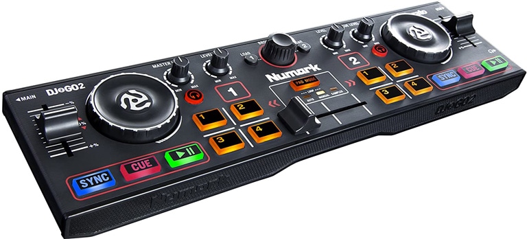 Professional-Style Numark DJ Controller with Light Show