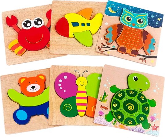 Animal Wooden Puzzles Set