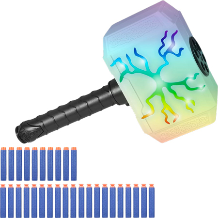 Dart Blasting Light-Up Hammer