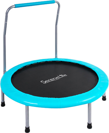 Foldable Trampoline with Handlebar