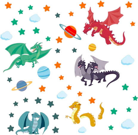 Friendly Dragon Wall Decals