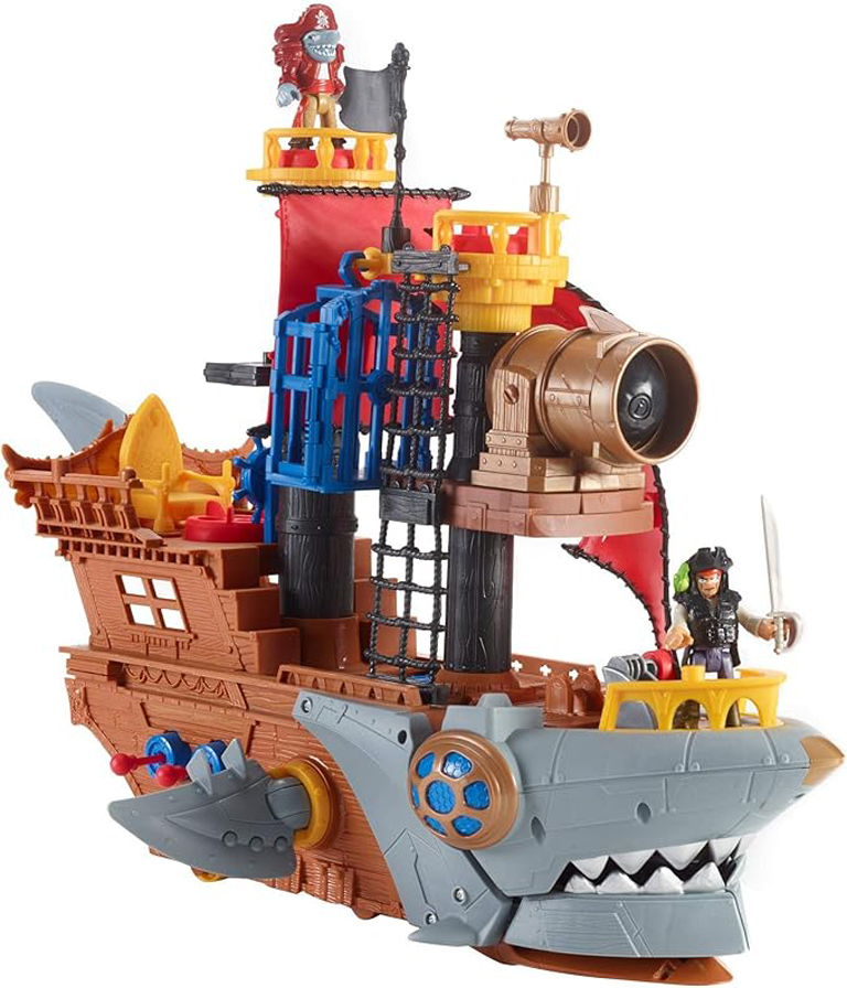 Bateau Pirate Requin avec Mâchoires Mécaniques