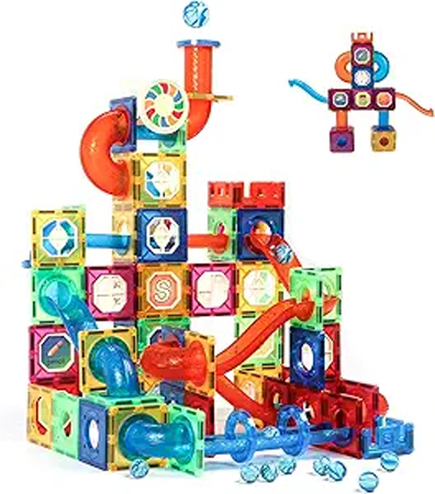 Magblock Magnetic Tiles Marble Run