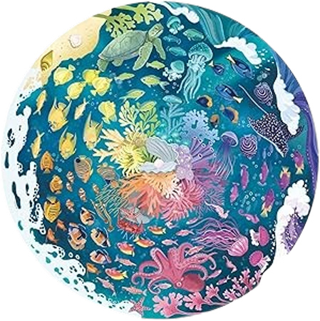 Color-Flow Ocean Round Puzzle