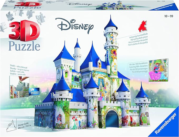 Zamek Disney - Trójwymiarowe Puzzle Konstrukcyjne