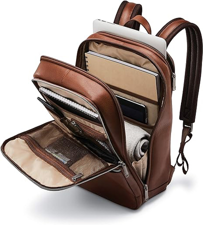 Samsonite Classic Leather Slim Backpack