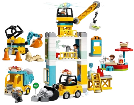 LEGO DUPLO Construction Site Tower Crane Adventure