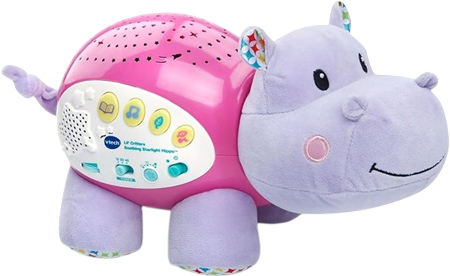 Starlight Dreams Plush Hippo Night Light & Sound Machine