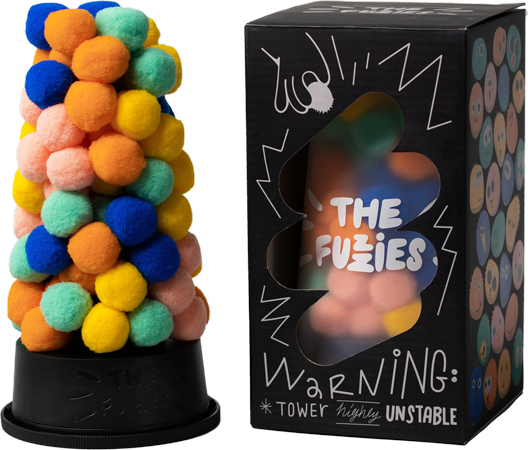 Gravity-Defying Fuzzy Stacking Game