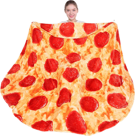 Oversized Pizza Comfort Blanket