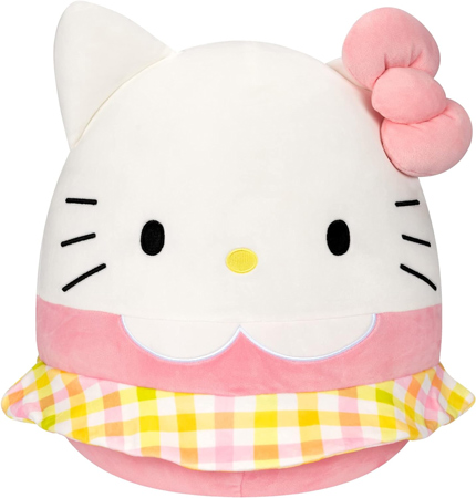 Designer Hello Kitty Squishmallow met Ruitpatroon