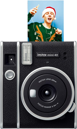 Instant Photo Camera with Selfie Mirror