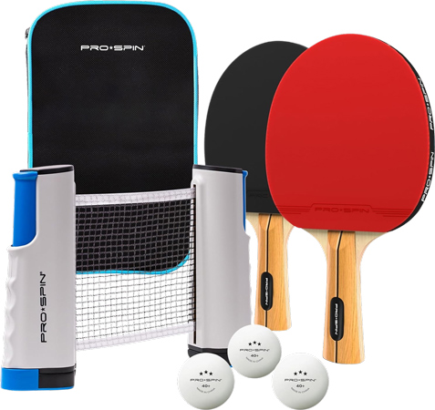 Quick-Setup Tournament Ping Pong Set with Retractable Net