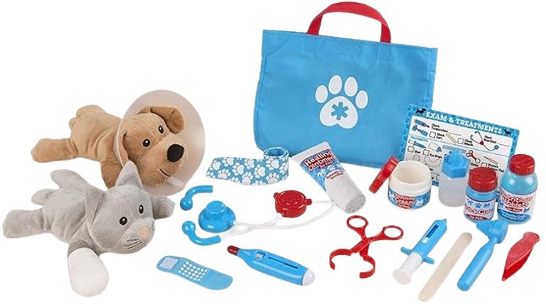 Healing Hearts Pet Vet Kit with Take-Along Tote