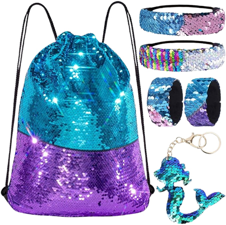 Color-Changing Mermaid Friendship Backpack Set