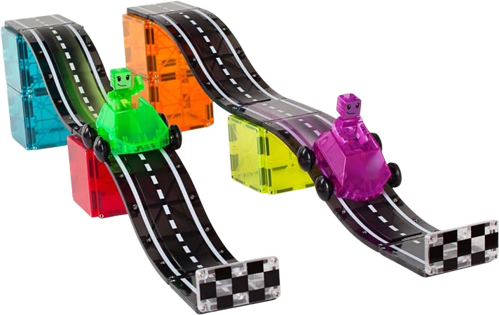 Magnetic Race Track Building Blocks