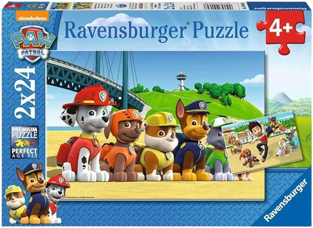 Podwójne Puzzle Psi Patrol dla Maluchów