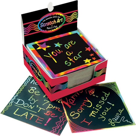 Rainbow Magic Scratch Art Notes