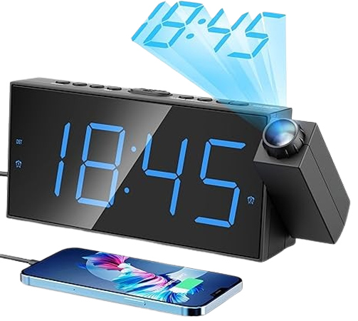 Ceiling-Beaming Digital Clock Station